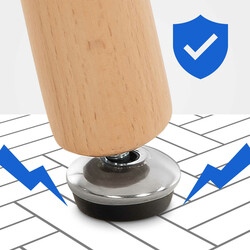 Viborg køkkenbord MDF bordplade med justerbare gulvbeskyttere 60x60 eller 80x80