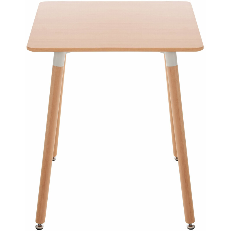 Viborg køkkenbord MDF bordplade med justerbare gulvbeskyttere 60x60 eller 80x80