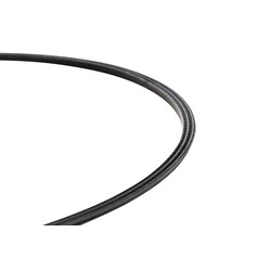 Plastisk gulvbeskyttelsesring til barstol og trompetben stol sort hvid 38 45 cm