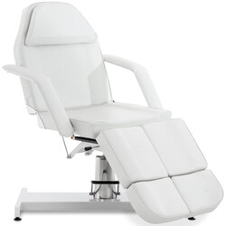 Hydraulisk kosmetologisk behandlingsbord med hydraulisk højdejustering og ansigtsudskæring