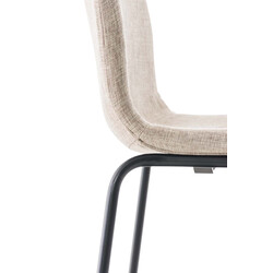 Moderne barstol med ergonomisk sæde metalben og stabelbar