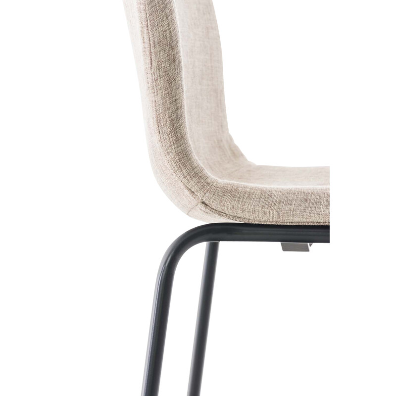 Moderne barstol med ergonomisk sæde metalben og stabelbar