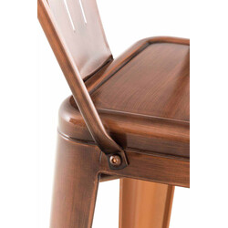 2 stk. Aiden metalbarstole med høj rygstøtte