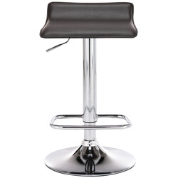 2 justerbare barstole med kunstlædersæde benstøtte og 360° drejning