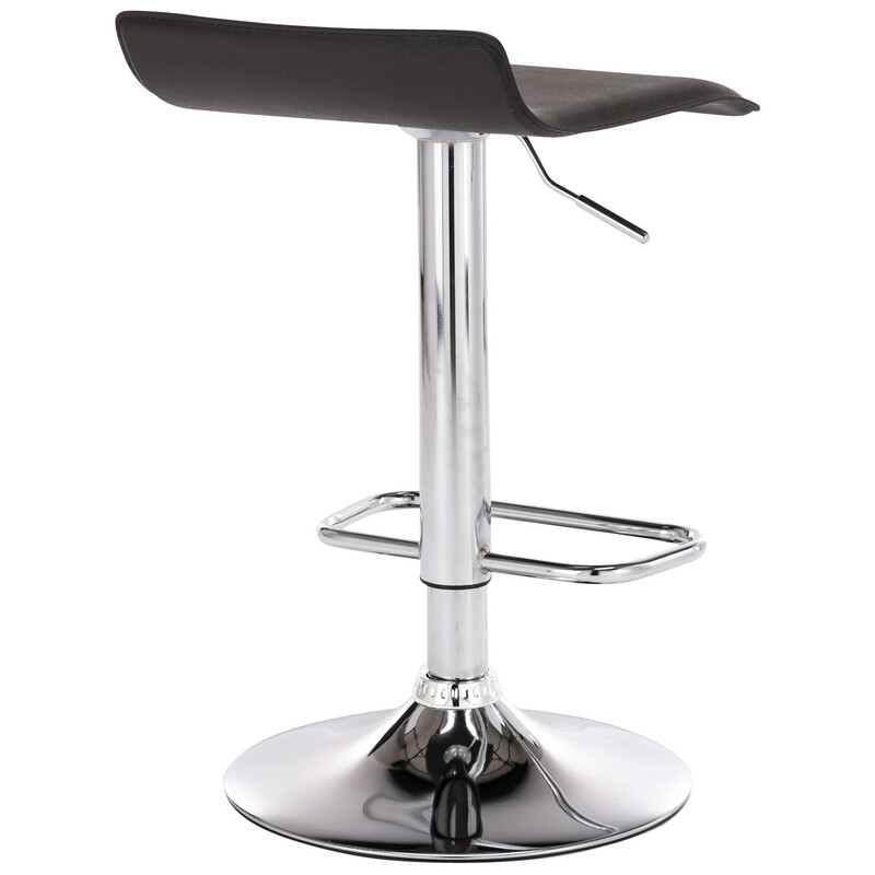 2 justerbare barstole med kunstlædersæde benstøtte og 360° drejning