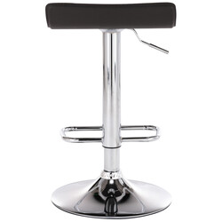 2 justerbare barstole med kunstlædersæde benstøtte og 360° drejning