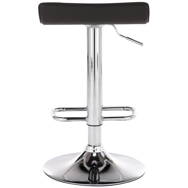 2 justerbare barstole med kunstlædersæde benstøtte og 360° drejning
