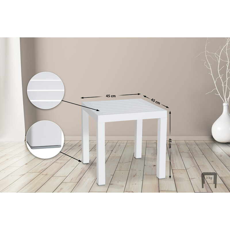 Ocean stilfuldt vandtæt multifunktionelt sidelbord til indendørs og udendørs brug