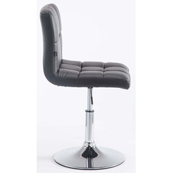 Palma V2 justerbare barstole sæt i kunstlæder med kromramme