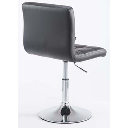 Palma V2 justerbare barstole sæt i kunstlæder med kromramme