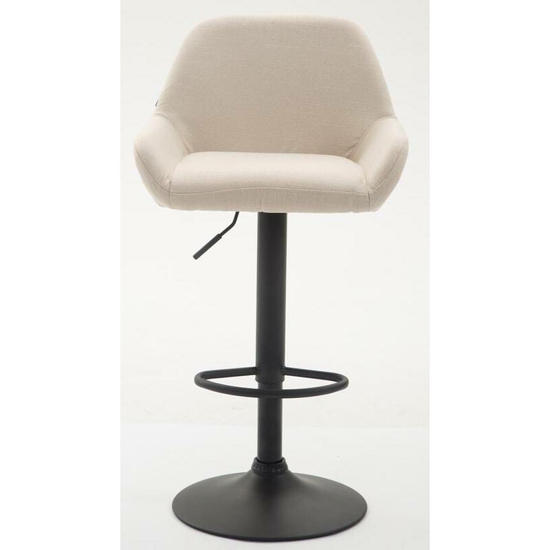 Justerbare Braga barstole i stof 2 stk mat-sort ramme