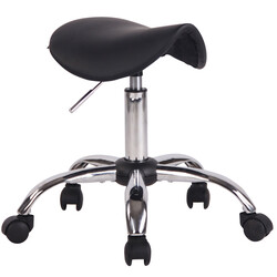 Ergonomisk sadelstol på hjul til læger og skønhedssaloner