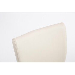 Justerbare kunstlæder barstole med kromramme 2 stk