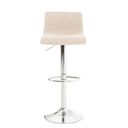 2 stk moderne justerbare Hover stofbarstole med kromramme