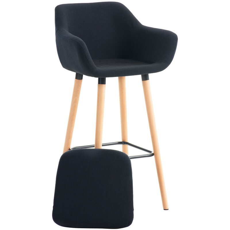 Grant barstole 2 stk stofbetræk med ryglæn og armlæn