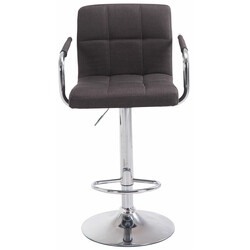 Lucy moderne stofbarstol sæt 2 stk justerbar højde roterende