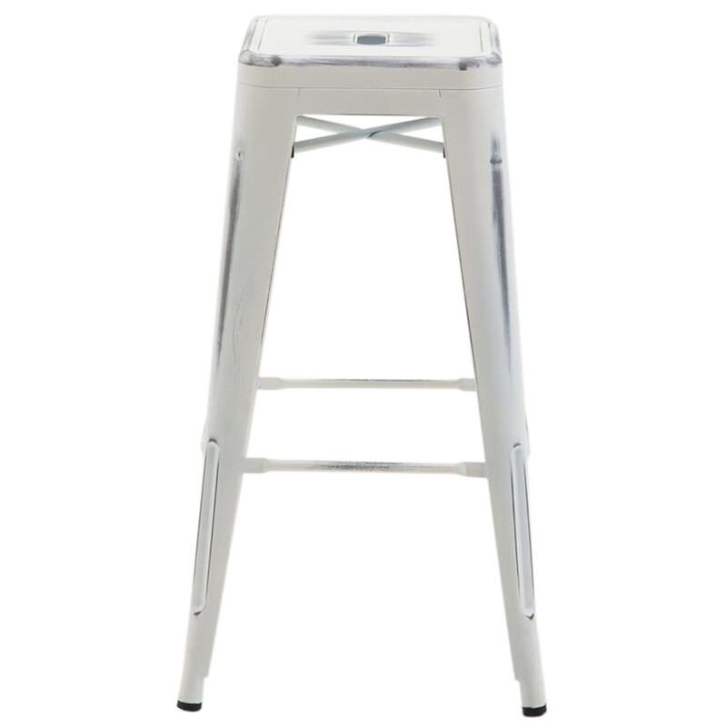 Joshua V2 industrielle barstole sæt 2 stk pulverlakeret metal