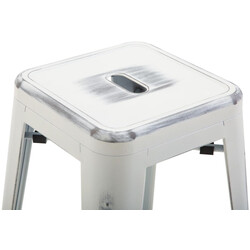 Joshua V2 industrielle barstole sæt 2 stk pulverlakeret metal