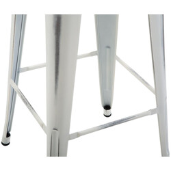 Joshua V2 industrielle barstole sæt 2 stk pulverlakeret metal