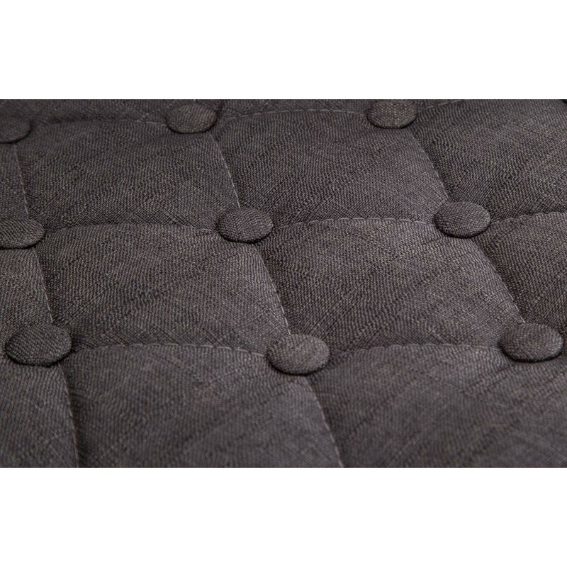 Stilfuld Dublin lænestol med justerbar højde og stofbetræk metalramme