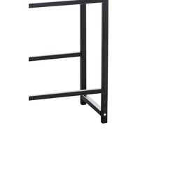 Drikkestativkurv med skrå hylder til ni kasser i rustfrit eller sort stål