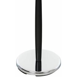 Cardiff tøjstativ i krommetal med træfinish og hylde