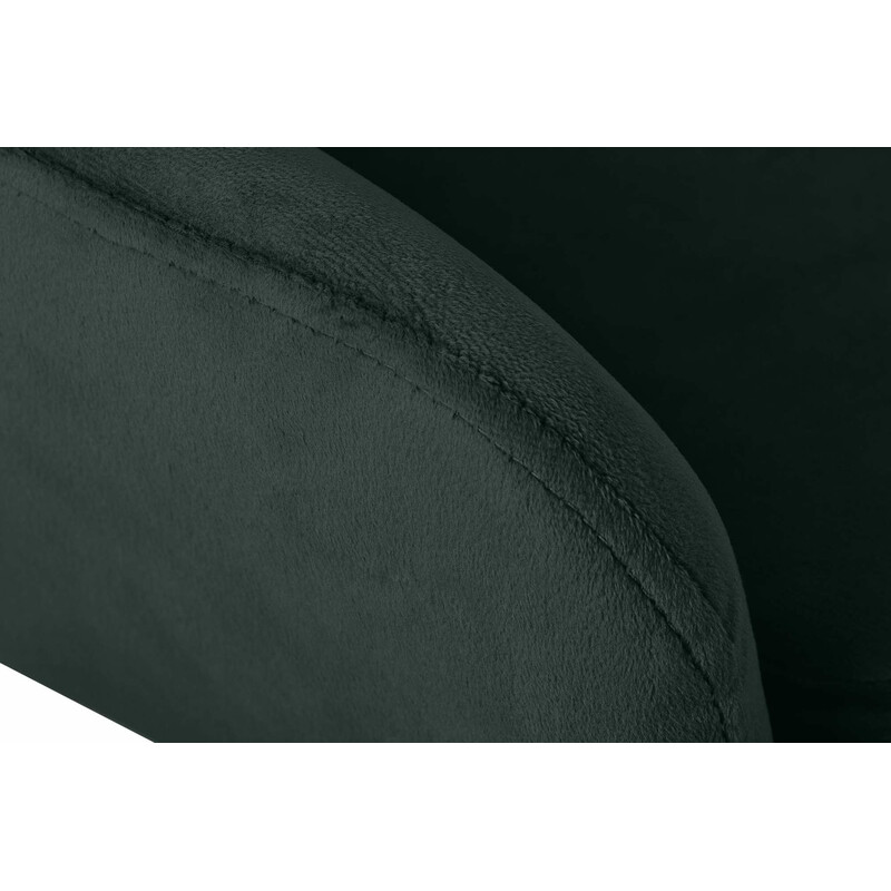 Fløjlsbelagt barstol med ryglæn armlæn benstøtte og fyrretræ ramme