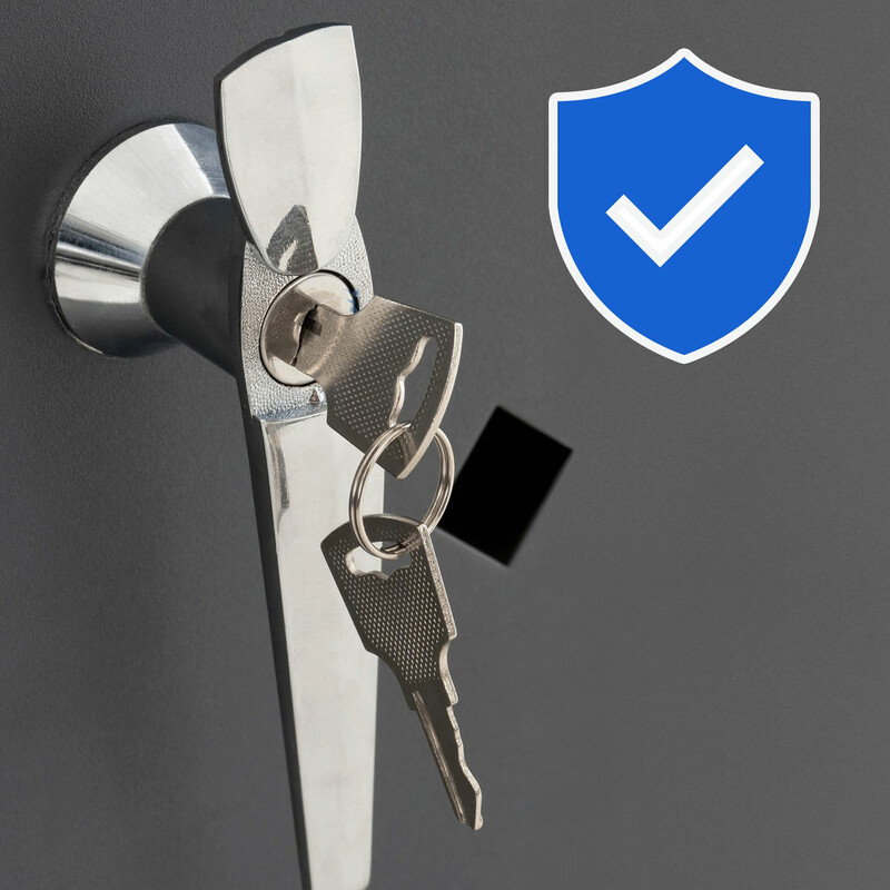 Nelli-jäteastiasuoja 2-3 affaldsbeholdere låsbare døre vejrbestandig rustfrit stål