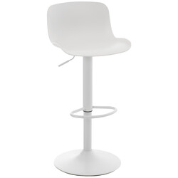Almada højdejusterbar barstol med ergonomisk rygstøtte fodstøtte og 360° drejelig sæde