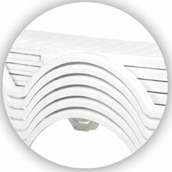 10 stk justerbart solstolsæt i aqua stabelbar vejrbestandig