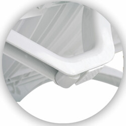 10 stk justerbart solstolsæt i aqua stabelbar vejrbestandig