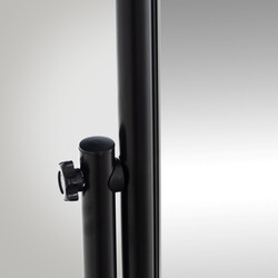 Medusa fuldkropsspejl 166 cm metalramme med hjul tilt og drej