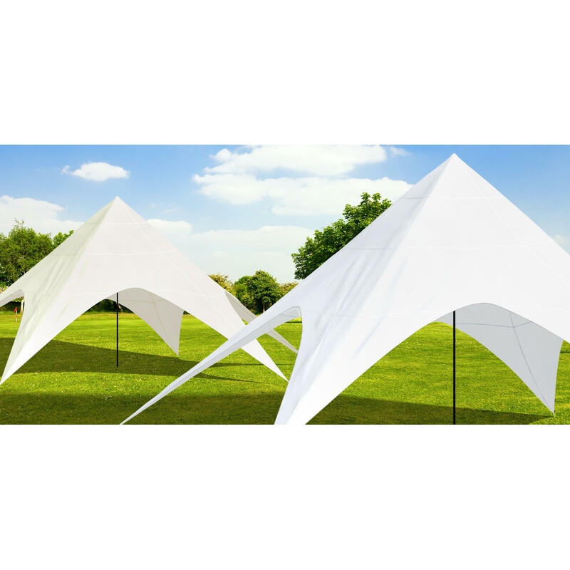 Stort stjernetelt 12 m diameter vandtæt polyester 5 m højde