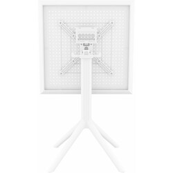 Let sammenklappeligt bord 60 cm UV‑bestandigt til indendørs og udendørs brug