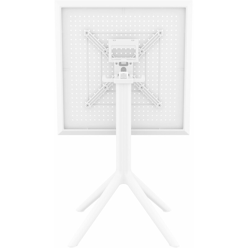 Let sammenklappeligt bord 60 cm UV‑bestandigt til indendørs og udendørs brug