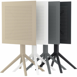 Let sammenklappeligt bord 60 cm UV‑bestandigt til indendørs og udendørs brug