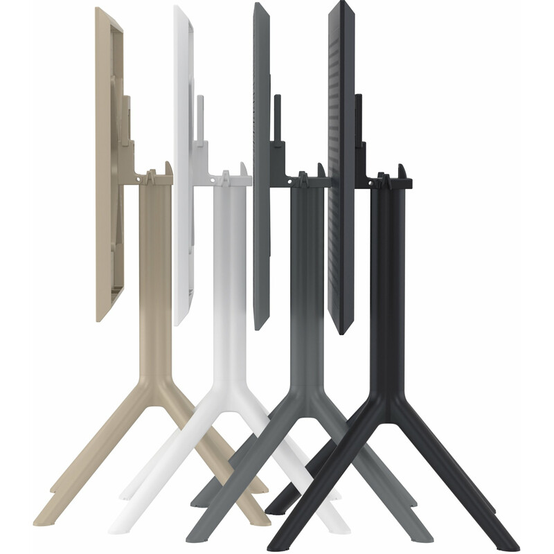 Let sammenklappeligt bord 60 cm UV‑bestandigt til indendørs og udendørs brug