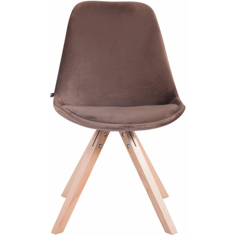 Toulouse fløjlsbesøgsstol med træramme firebenet høj rygstøtte sort