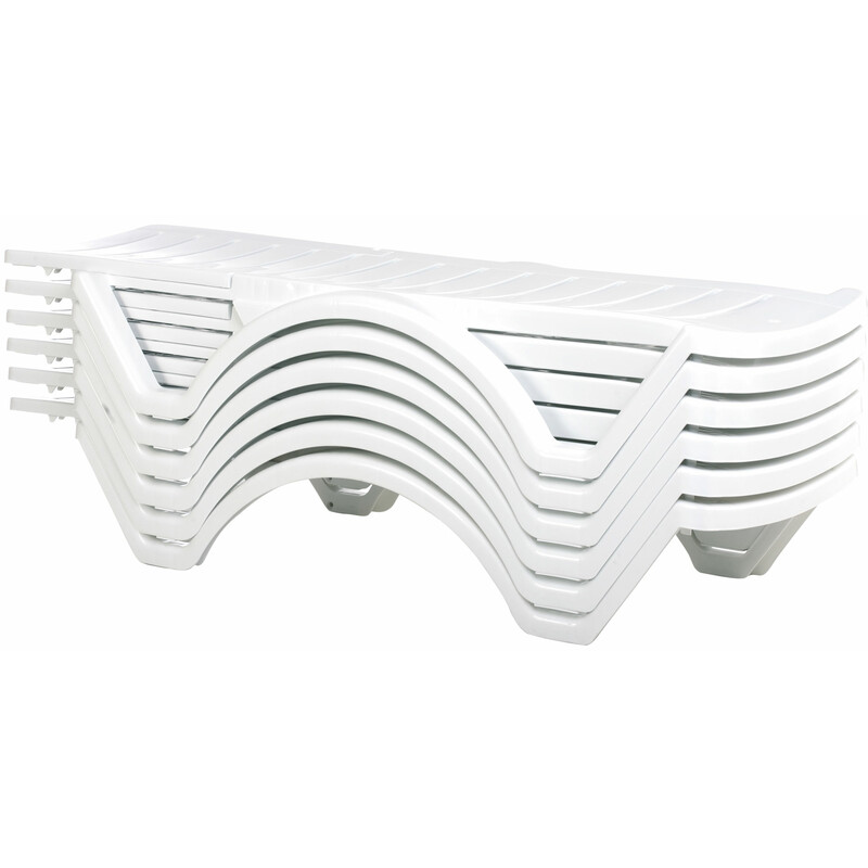 4 stk solstolsæt aqua justerbar ryg 5 positioner vejrbestandig stabelbar