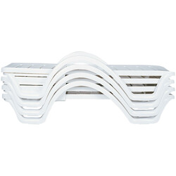 Havana 4‑stykssæt sammenklappelige solstole vejrbestandige plast udendørs UV‑beskyttede