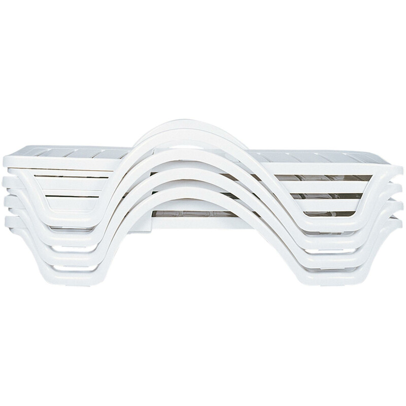 Havana 4‑stykssæt sammenklappelige solstole vejrbestandige plast udendørs UV‑beskyttede