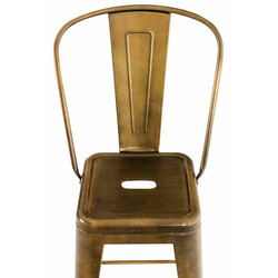 4 stk Aiden barstole i metal med høj ryg