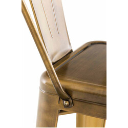 4 stk Aiden barstole i metal med høj ryg