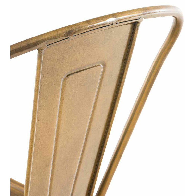 4 stk Aiden barstole i metal med høj ryg