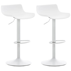 Aveiro 2 stk justerbare barstole med 360° roterende sæde metalramme