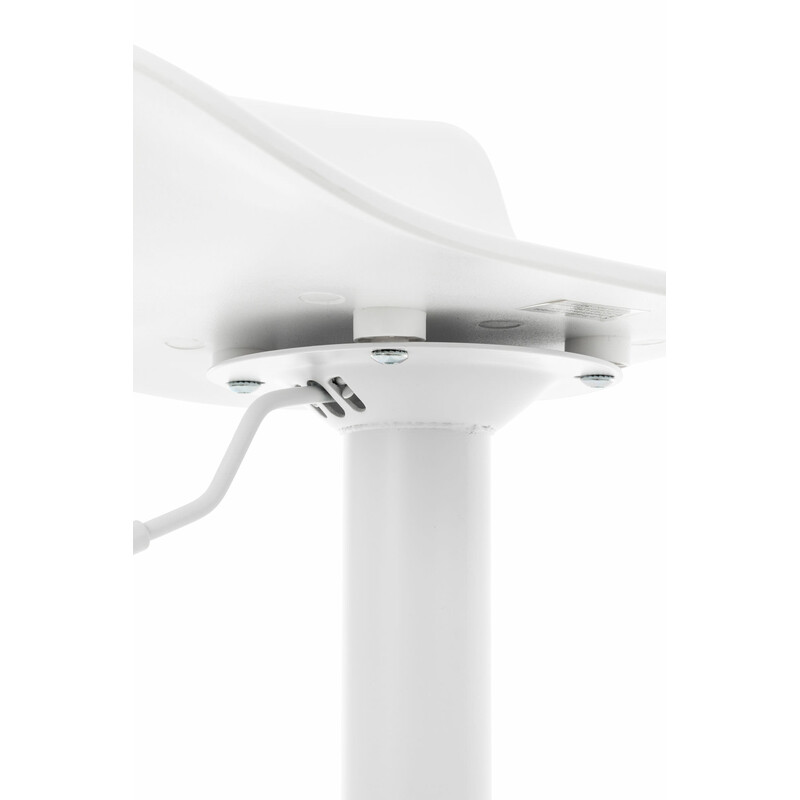 Aveiro 2 stk justerbare barstole med 360° roterende sæde metalramme