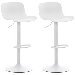 Almada barstol 2 stk sæt justerbar 360 grader roterende metalramme