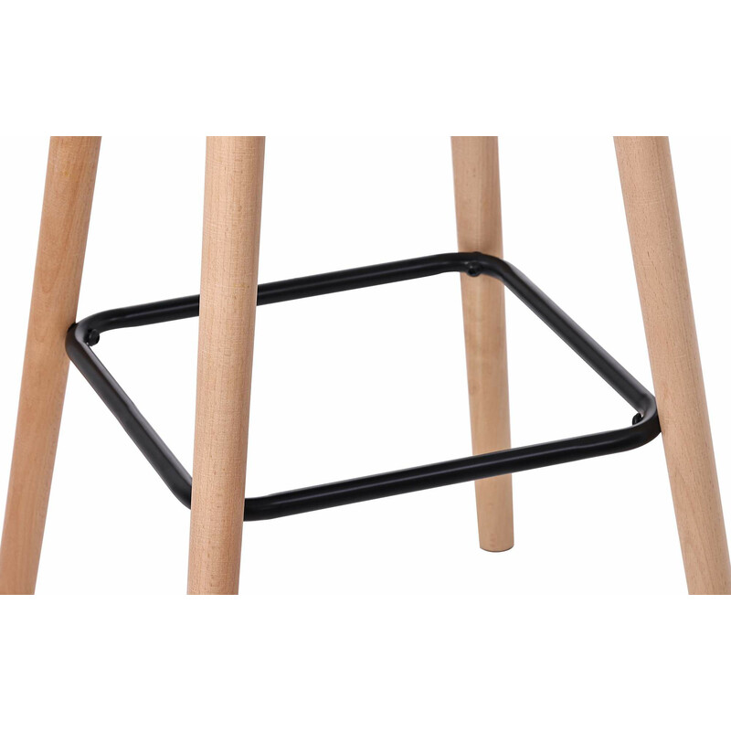 2 stk Grant fløjls barstole med rygstøtte og armlæn