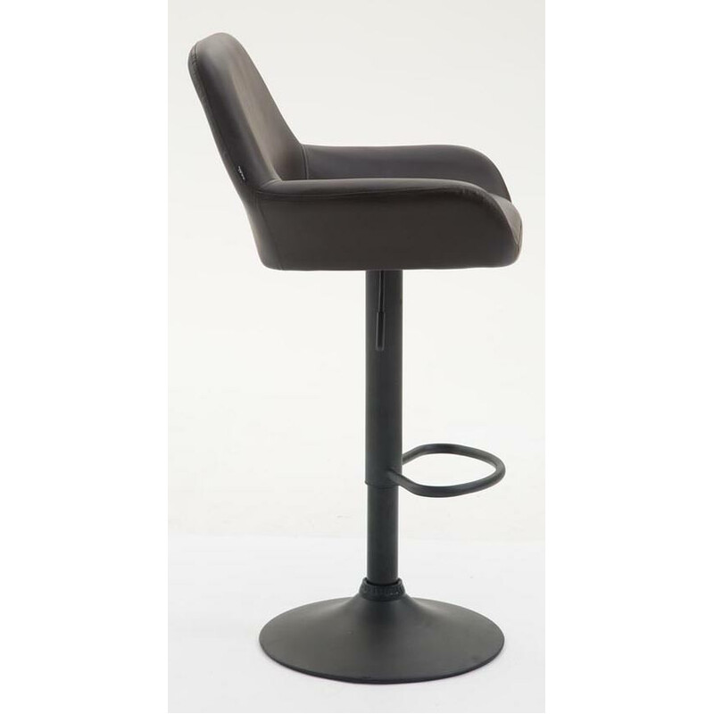 2 stk barstole Braga kunstlæder justerbar højde roterende metalramme