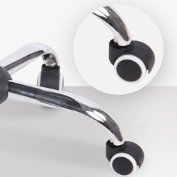 Ergonomisk kontorstol med justerbar højde armlæn metalramme og 360 rotation